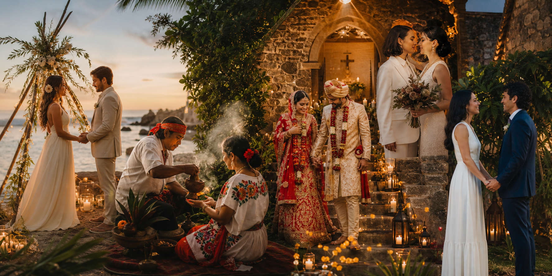 Diversidad de ceremonias de boda en destinos de México